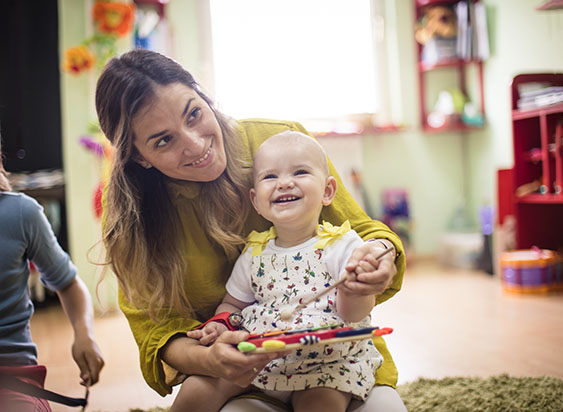 In home childcare.