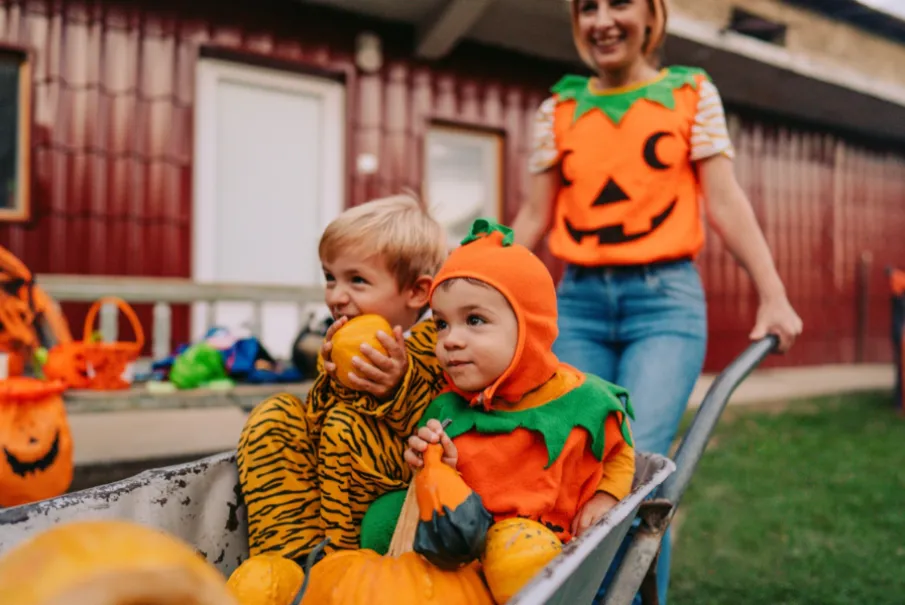 enjoying Halloween.