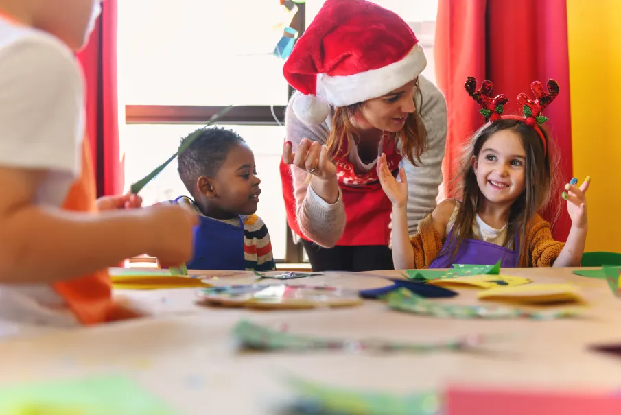 Maximize event attendance and support working parents with turnkey corporate holiday party childcare from Jovie.